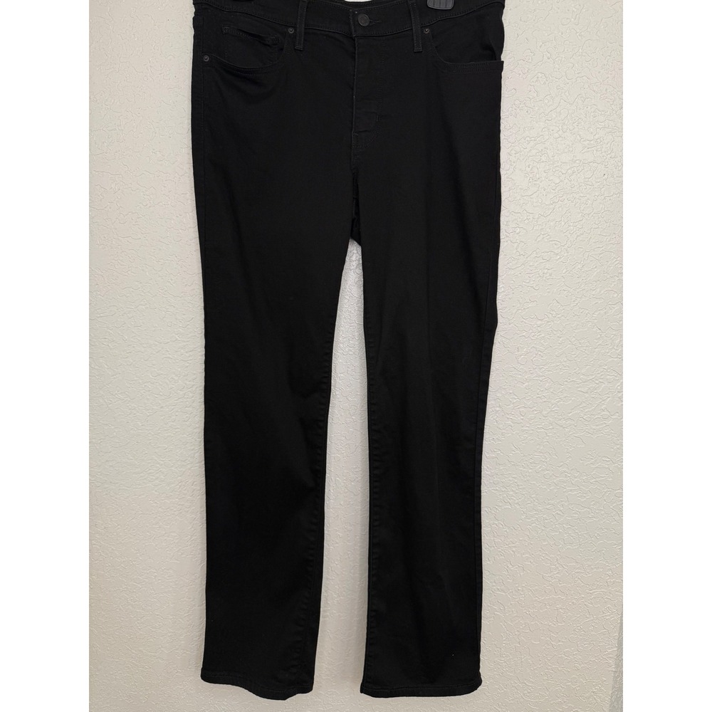 Levis 314 Shaping‎ Straight Jeans Womens 31 Black Stretch Denim Pants 1873